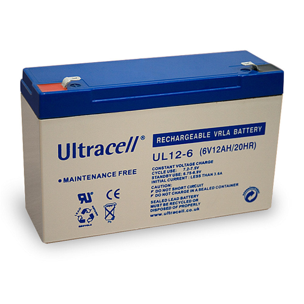 Акумуляторна батарея Ultracell UL12-6 AGM 6V 12 Ah